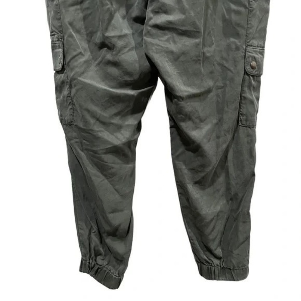 Banana Republic Women's Cargo Jogger‎ Pants L Utility Pockets Drawstring Waist - Picture 2 of 8